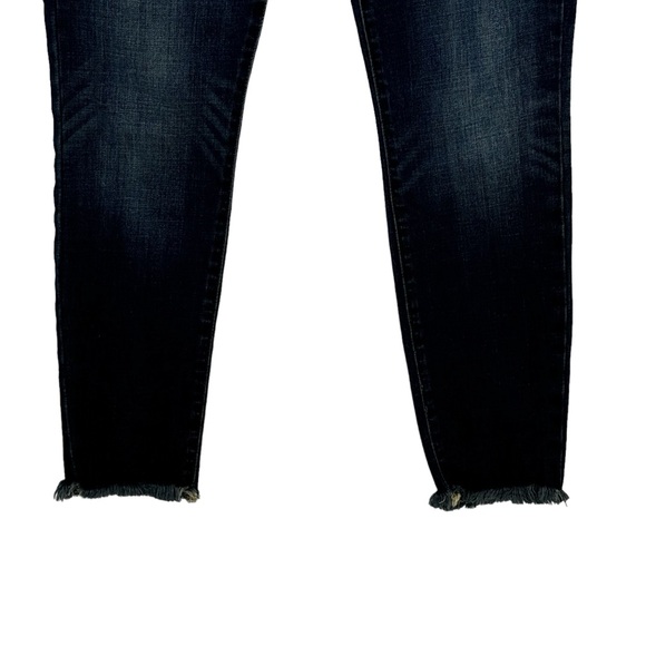 Lucky Brand Size 6 Ankle Blue Cotton/Polyester/Elastane Ava Skinny Jeans Raw Hem - Picture 4 of 9